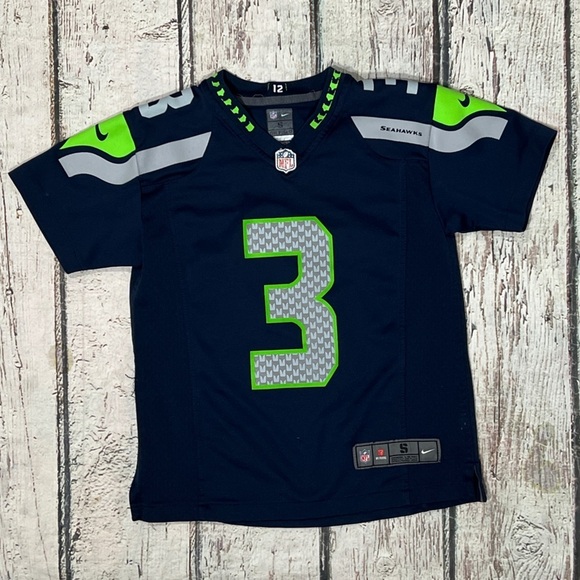 Russell Wilson Seattle Seahawks Nike NFL Football Youth Boys Kids Jersey - Picture 1 of 7